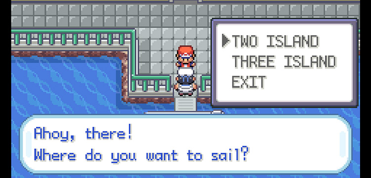 Choosing Two Island to sail to / Pokémon FRLG