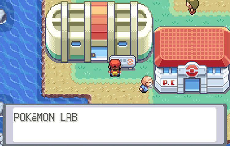 Entering the Pokémon Lab on Cinnabar Island / Pokémon FireRed & LeafGreen