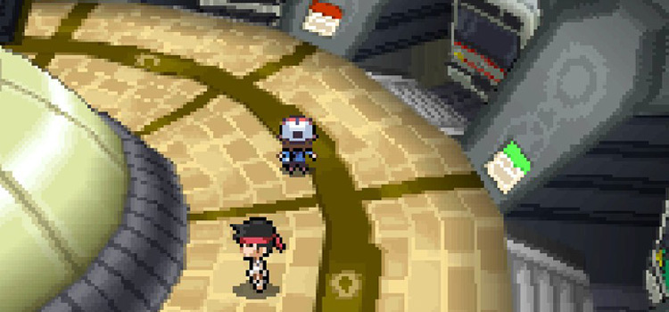 Inside the Battle Subway Platform in Pokémon Black