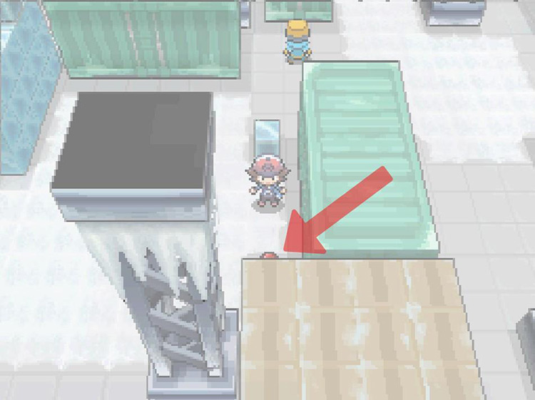 TM55 Scald location in the Cold Storage building. / Pokemon BW