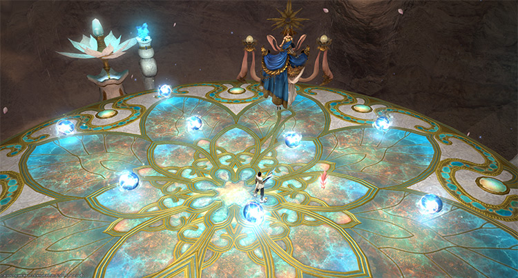 Refresh your Vril stack by standing on top of the bubbles / Final Fantasy XIV