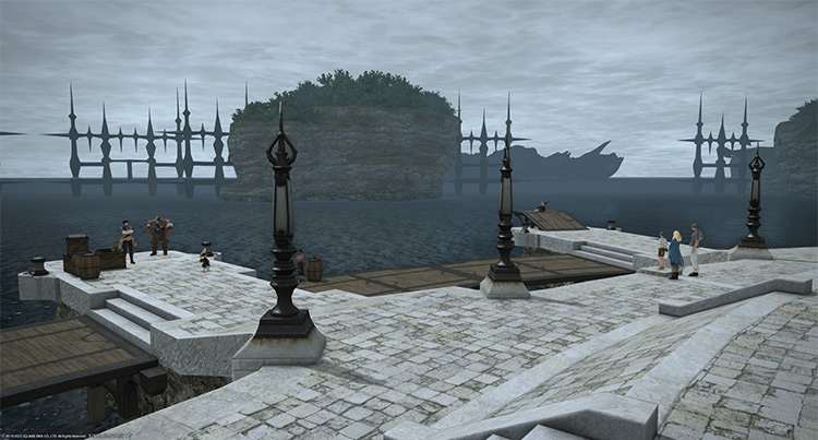 The Ferry Docks in Limsa Lominsa - Lower Decks / Final Fantasy XIV