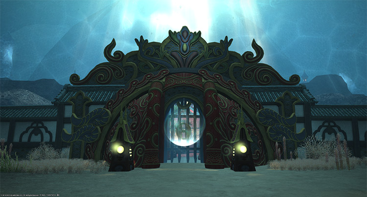 Entrance to the palace (Shisui of the Violent Tides) / Final Fantasy XIV
