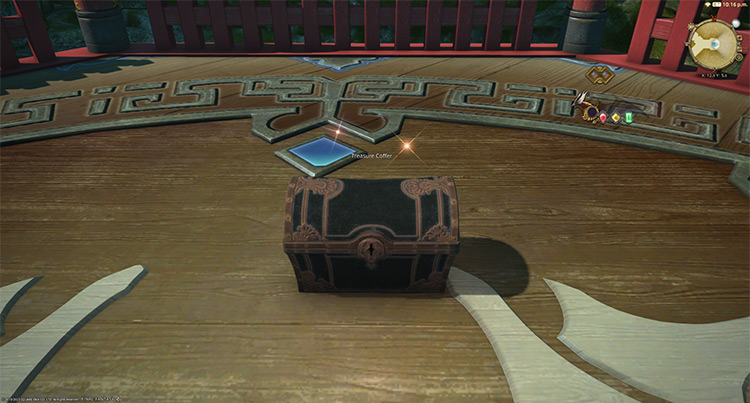 One of four extra treasure coffers within the underwater palace / Final Fantasy XIV
