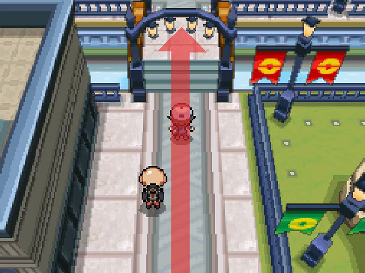 Continue north through the archway. / Pokemon BW