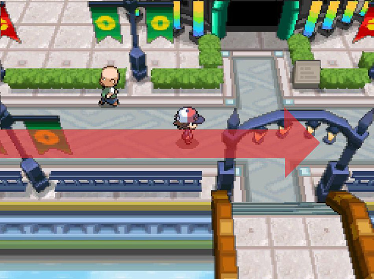 Keep east past the Musical Theater. / Pokemon BW