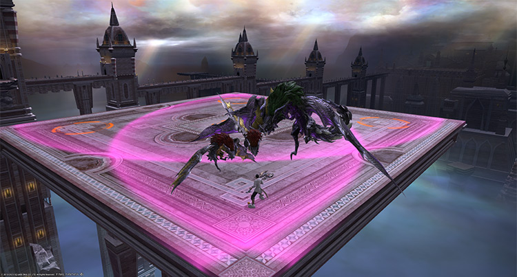 More “Hakkinryu” and “Ginryu” crashing into the arena / Final Fantasy XIV