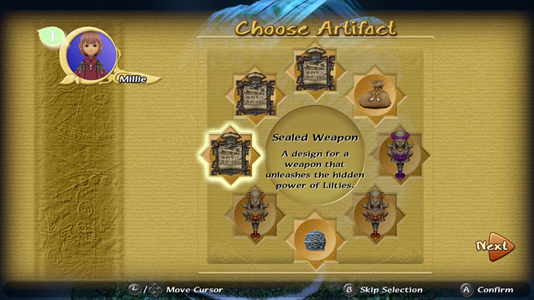 Four items from the boss, and four collected throughout the dungeon. / Final Fantasy Crystal Chronicles Remastered