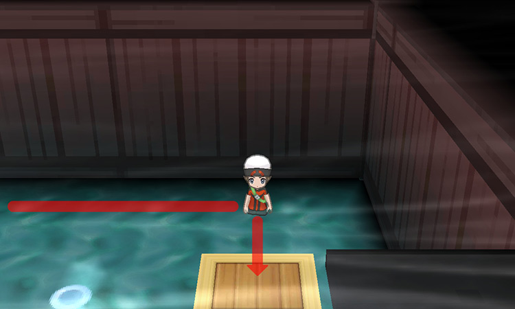 Stepping on the rightmost platform while also avoiding the Ninja Boy. / Pokémon Omega Ruby and Alpha Sapphire