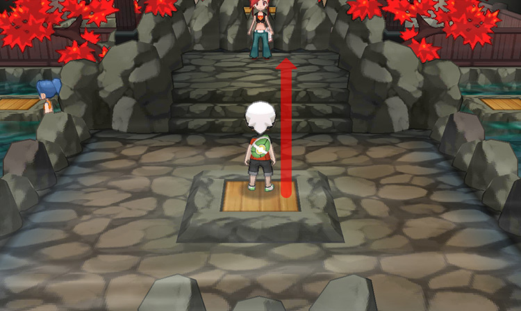 Heading over to challenge Flannery in the Lavaridge Gym. / Pokémon Omega Ruby and Alpha Sapphire