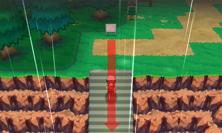 The Route 119 signboard. / Pokémon Omega Ruby and Alpha Sapphire