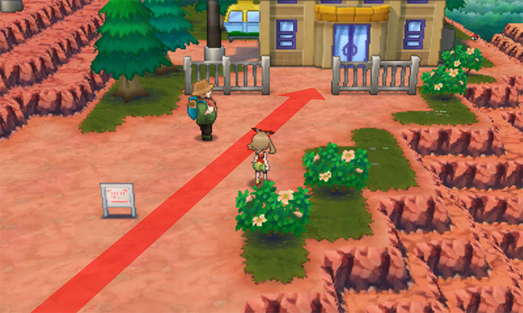 Entrance to the Cable Car station / Pokemon ORAS