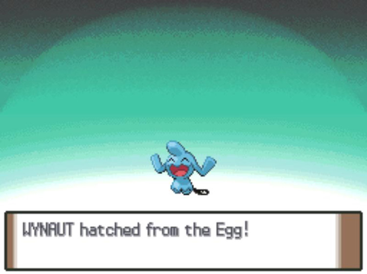 Hatching a Wynaut. / Pokémon Platinum