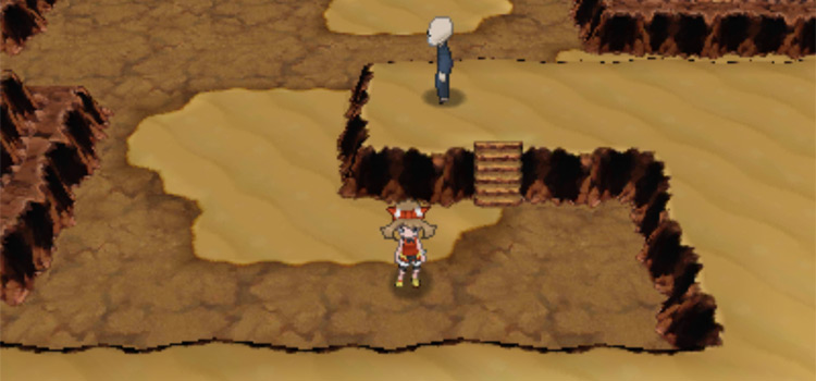 Standing inside Shoal Cave during low tide (Pokémon Alpha Sapphire)