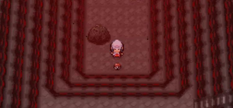 The Overheat TM inside Stark Mountain (Pokémon Platinum)