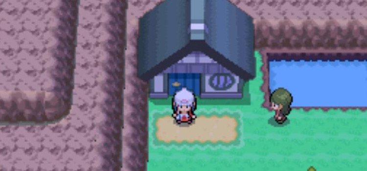 The Celestic Town Shop in the morningtime (Pokémon Platinum)