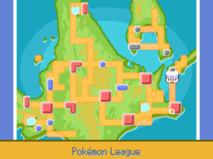 TM59 Dragon Pulse’s first location on the Town Map / Pokémon Platinum