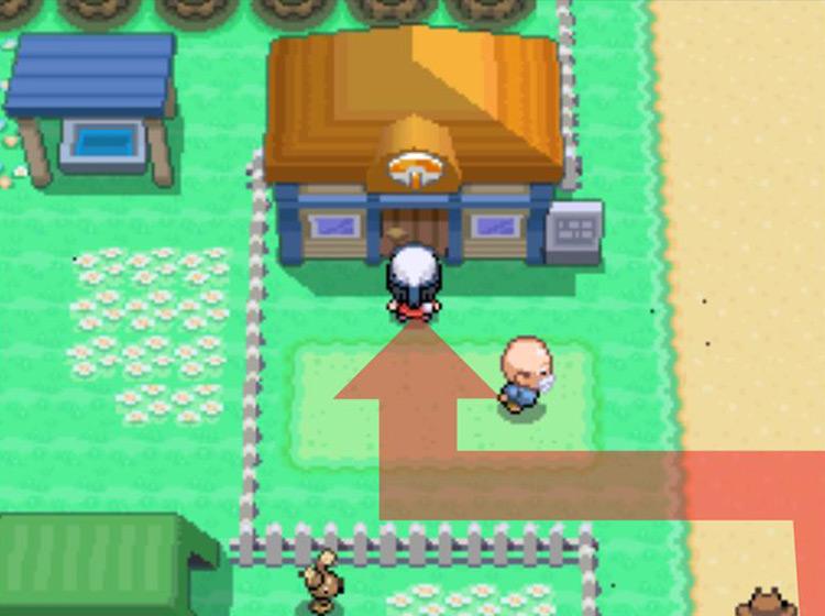 Entering the Day Care Center to the west / Pokémon Platinum