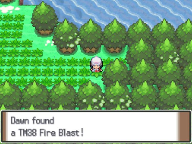 Obtaining TM38 Fire Blast. / Pokémon Platinum