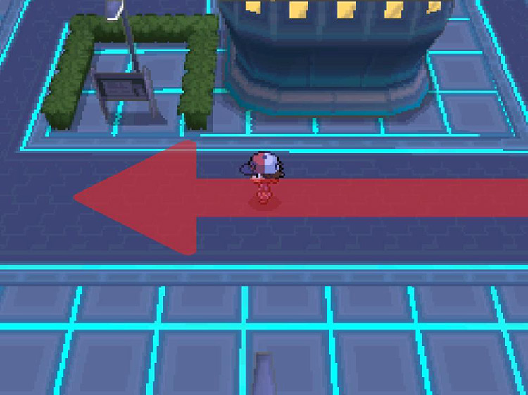 Keep west past the Trainer Tip sign. / Pokemon BW