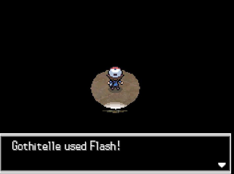 Use Flash after entering the cave. / Pokemon BW