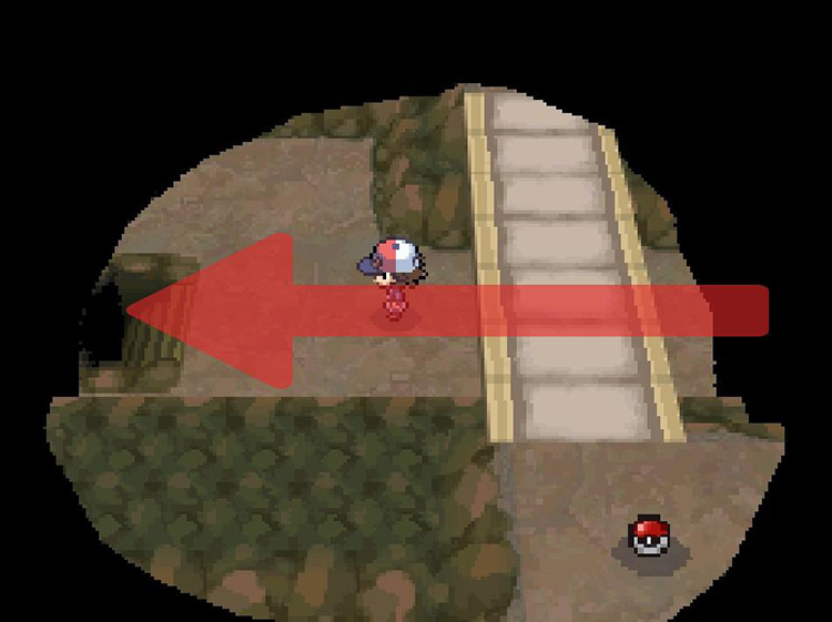 Take the stairs down to the lower floor. / Pokemon BW