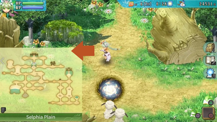 An intersection found in Selphia Plain / Rune Factory 4