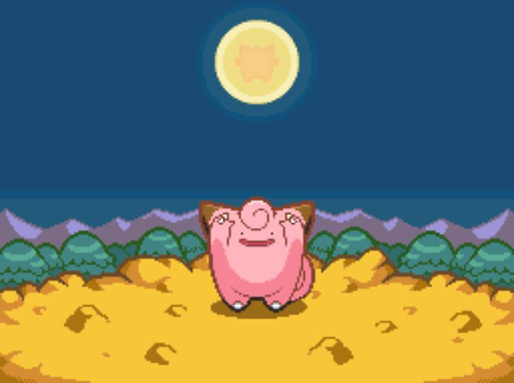 A Ditto Clefairy, meaning the odds of repeating bonus rounds are at their lowest / Pokémon Platinum