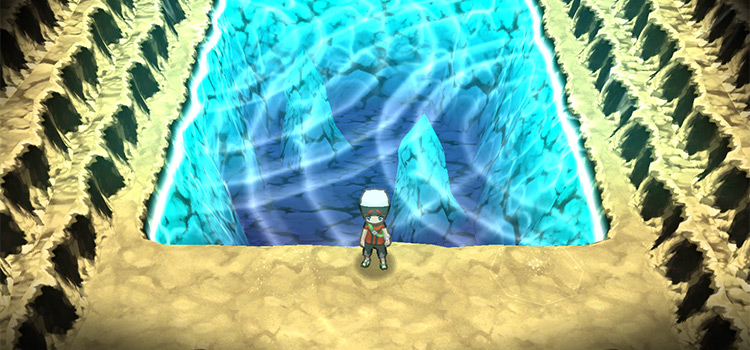 In the basement room of Meteor Falls (Pokémon Alpha Sapphire)