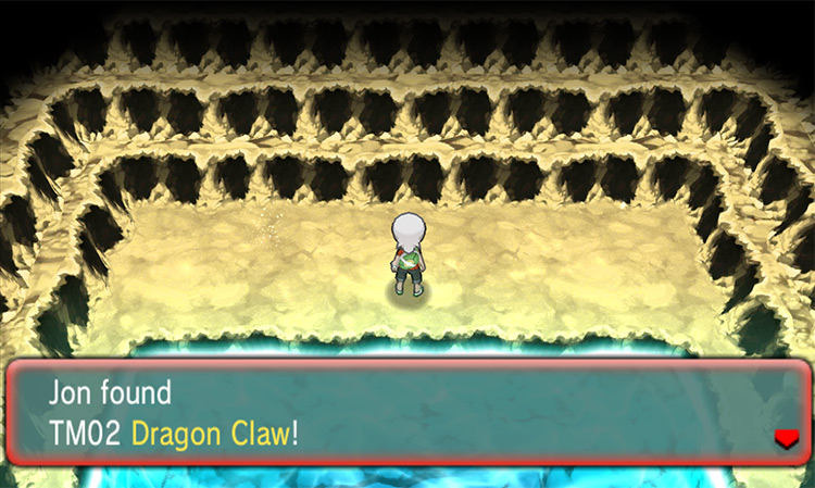Obtaining TM02 Dragon Claw in Meteor Falls. / Pokémon Omega Ruby and Alpha Sapphire