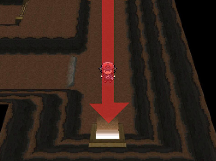The doorway ahead leads to the outside of the mountain / Pokémon Black & White