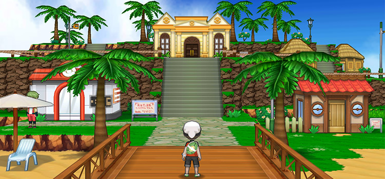 Standing near the Battle Maison at Battle Resort (Pokémon Alpha Sapphire)