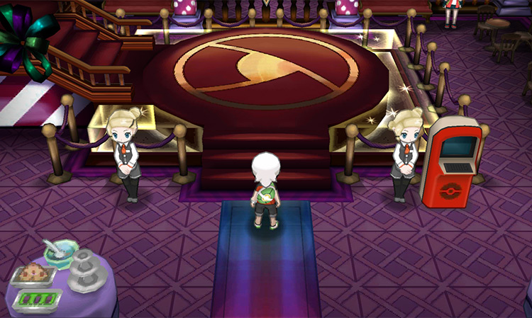 The Battle Maison arena. / Pokémon Omega Ruby and Alpha Sapphire