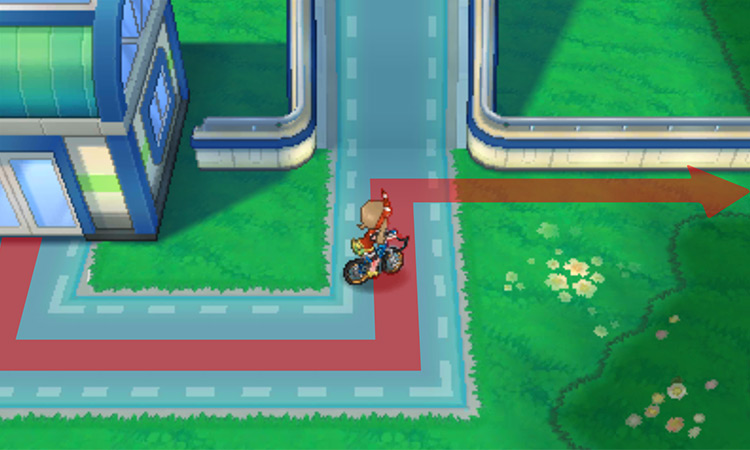 Biking along the hidden path in Seaside Cycling Road / Pokémon Omega Ruby and Alpha Sapphire
