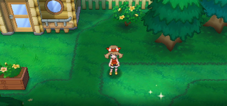 The hidden area in Verdanturf Town with the Mawilite (Alpha Sapphire)