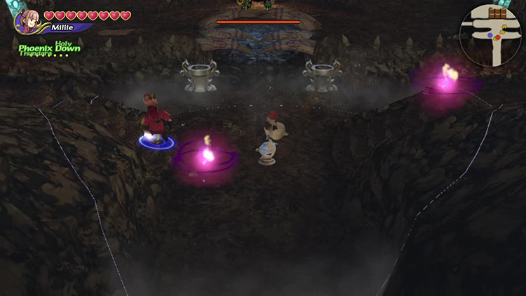 Translucent Shades cast Curse at the player. / Final Fantasy Crystal Chronicles Remastered