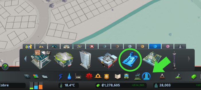 The Sphinx in the Level 5 Unique Buildings tab / Cities: Skylines