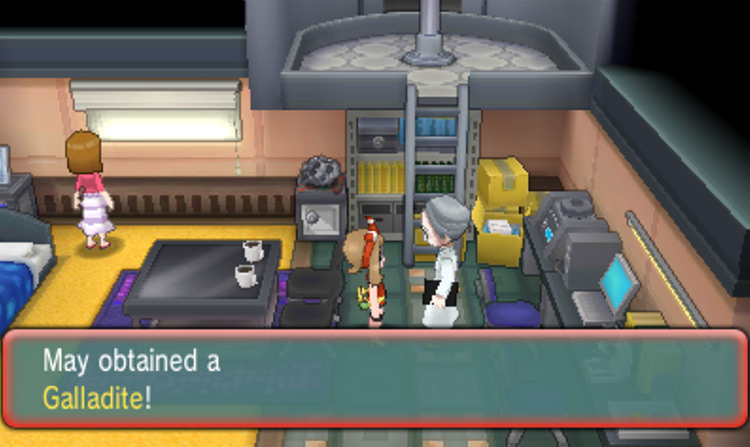 The location of the Galladite / Pokémon Omega Ruby and Alpha Sapphire