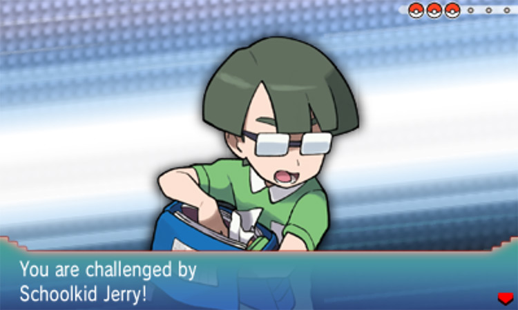 Challenging Schoolkid Jerry / Pokémon Omega Ruby and Alpha Sapphire