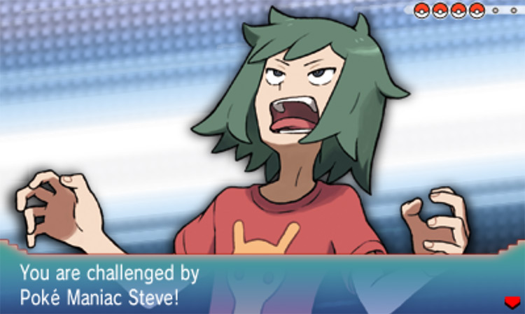 Challenging Poké Maniac Steve / Pokémon Omega Ruby and Alpha Sapphire