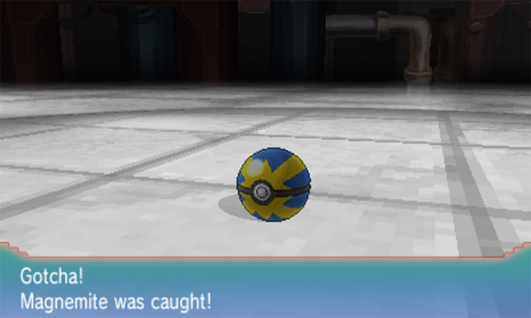 Catching a Pokémon with a Quick Ball / Pokémon Omega Ruby and Alpha Sapphire