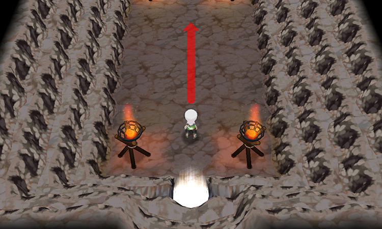 Heading up inside the Cave of Origin. / Pokémon Omega Ruby and Alpha Sapphire