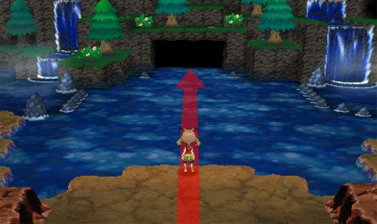 Surf spot inside Victory Road / Pokémon Omega Ruby and Alpha Sapphire
