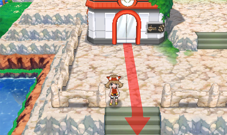 Outside the Sootopolis City PokeCenter / Pokémon Omega Ruby and Alpha Sapphire
