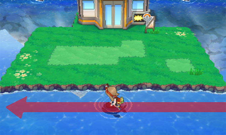 Surfing past the Sootopolis Gym / Pokémon Omega Ruby and Alpha Sapphire