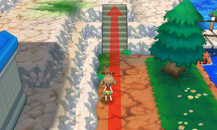 Climbing up the stairs / Pokémon Omega Ruby and Alpha Sapphire