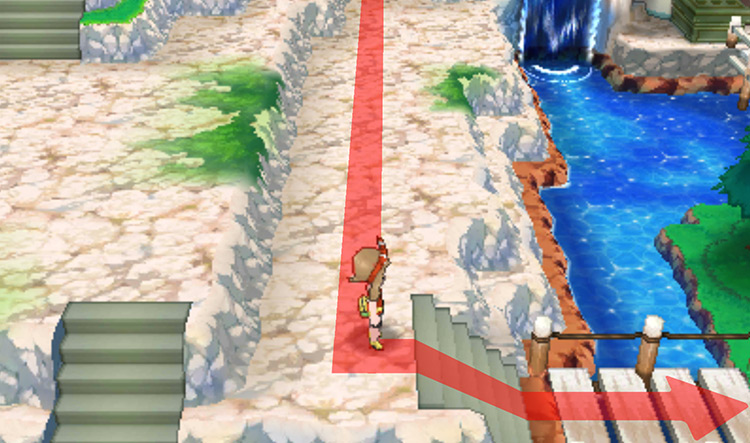 Entrance to Sootopolis’ City central island / Pokémon Omega Ruby and Alpha Sapphire