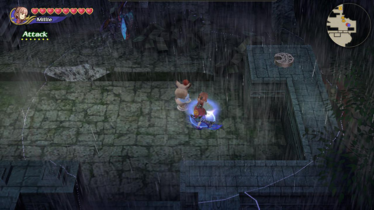 Last crescent moon key at Rainy Ruins. / Final Fantasy Crystal Chronicles Remastered