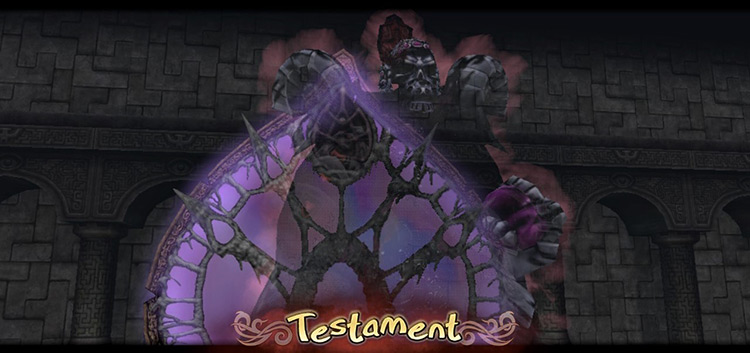 Testament makes an entrance. / Final Fantasy Crystal Chronicles Remastered