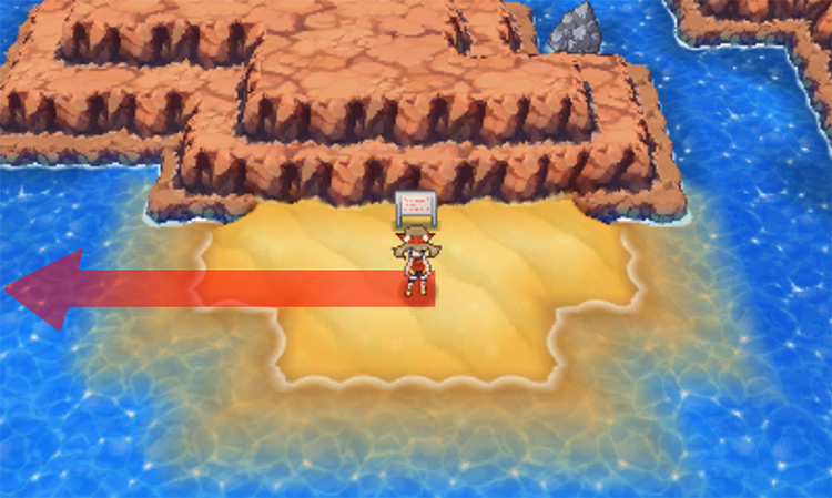 Route 131 surfing to the left / Pokémon Omega Ruby and Alpha Sapphire